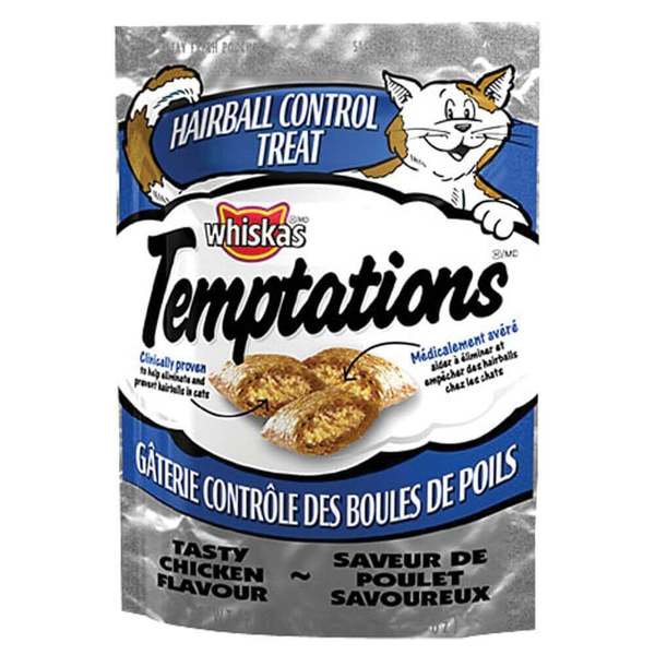 Temptations™ Hairball Control Cat Treat Chicken 60gm • Pets West